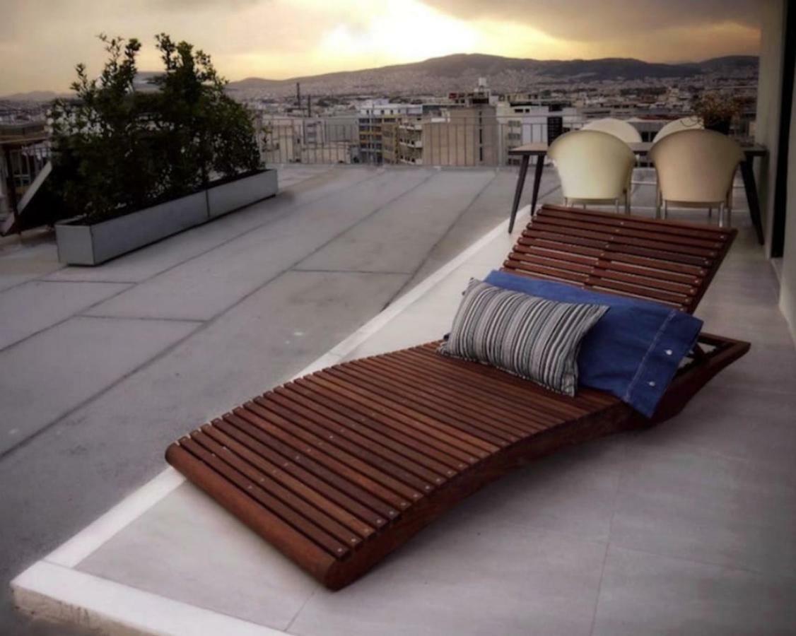 Stylish Penthouse With Acropolis And 360 View Apartment Athena Bagian luar foto
