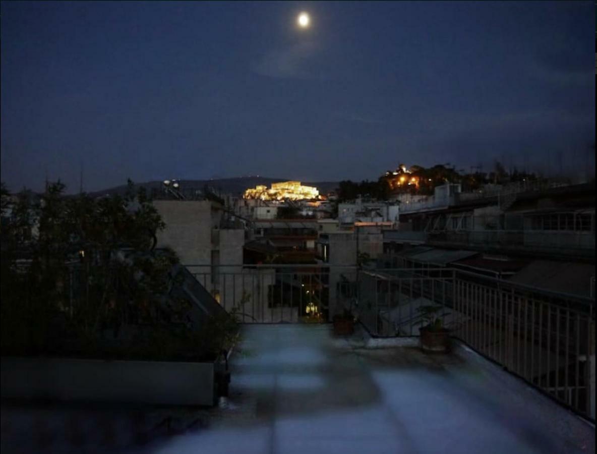 Stylish Penthouse With Acropolis And 360 View Apartment Athena Bagian luar foto