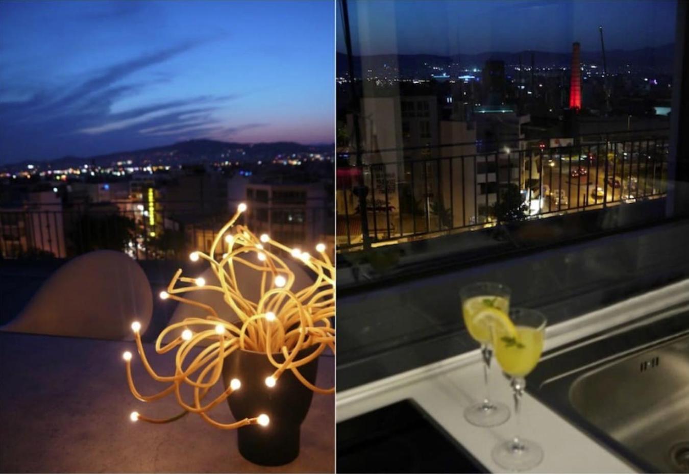 Stylish Penthouse With Acropolis And 360 View Apartment Athena Bagian luar foto