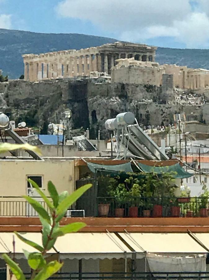 Stylish Penthouse With Acropolis And 360 View Apartment Athena Bagian luar foto
