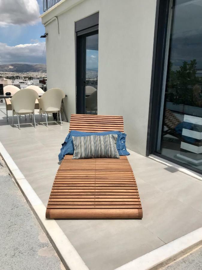 Stylish Penthouse With Acropolis And 360 View Apartment Athena Bagian luar foto