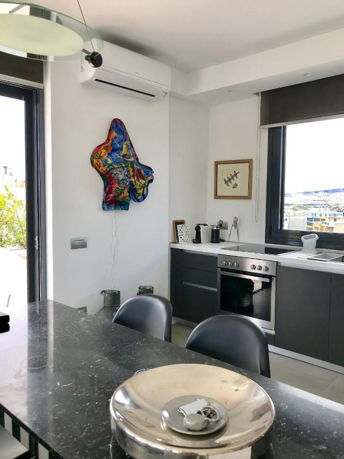 Stylish Penthouse With Acropolis And 360 View Apartment Athena Bagian luar foto